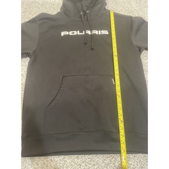 Polaris Spellout Logo Black Hoodie Men’s Size Medium - Picture 8 of 11